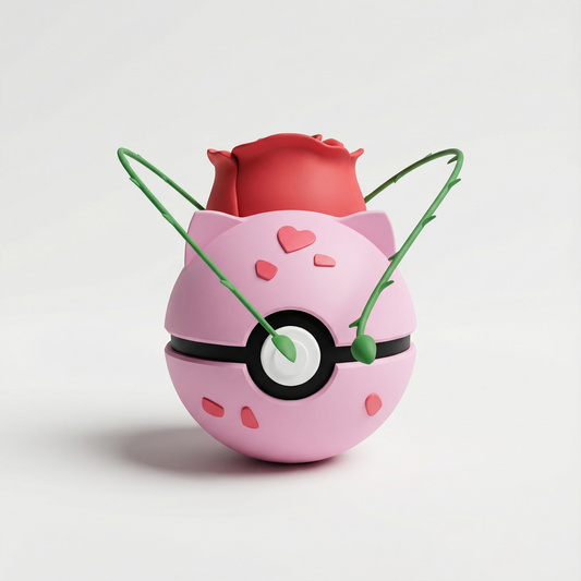 Pokéball Rose Ball Bulbasaur Gen 1 3D