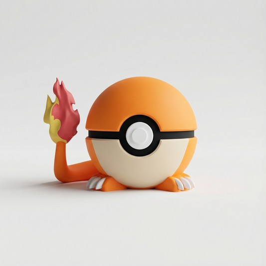 Réplica Charmander 3D de tipo Fuego