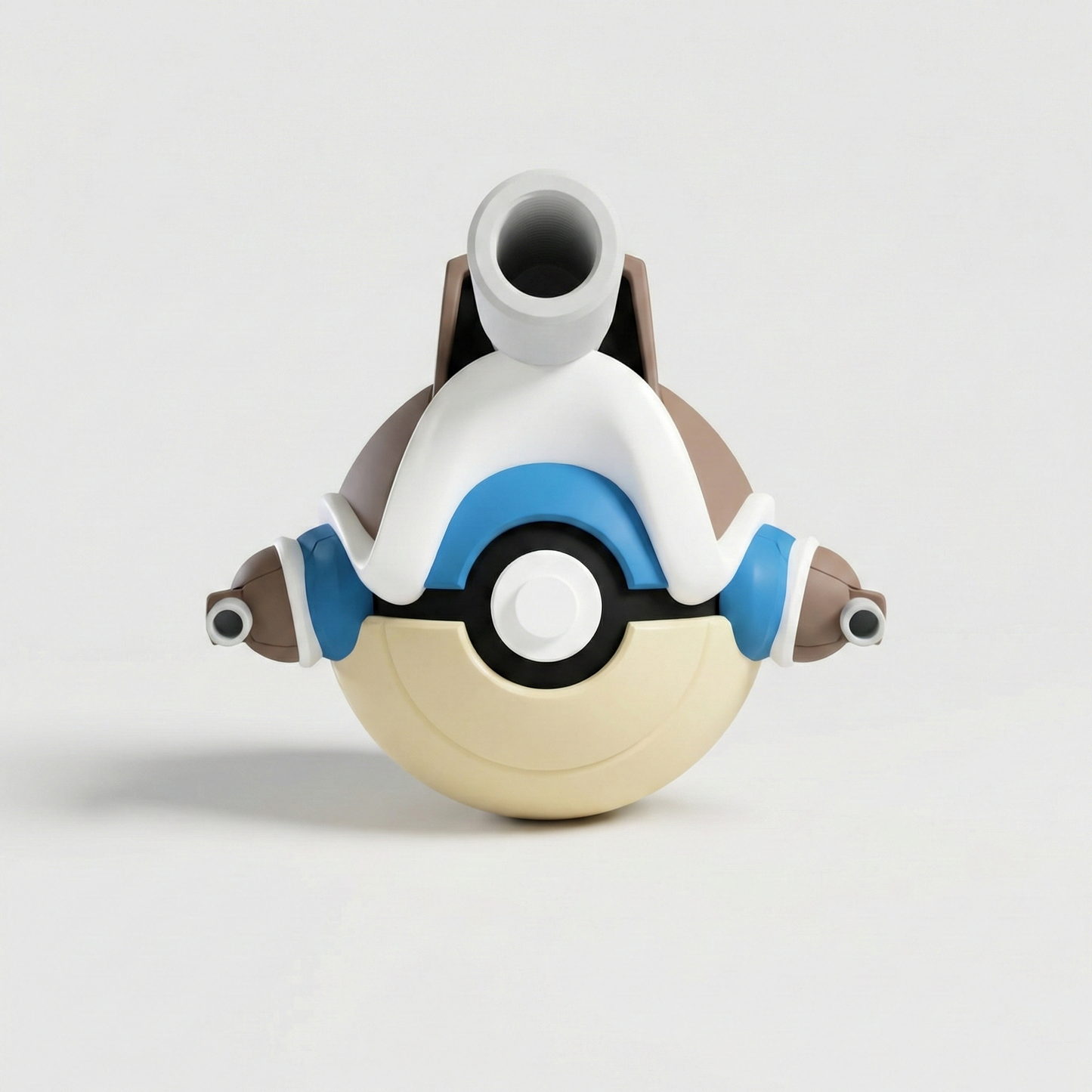 Figura detallada de Mega Blastoise tipo Agua impresa en 3D para coleccionistas