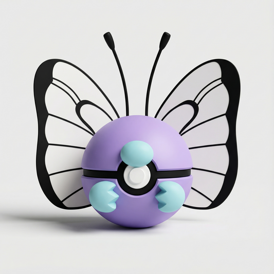 Figura 3D de Butterfree Pokemon Gen 1