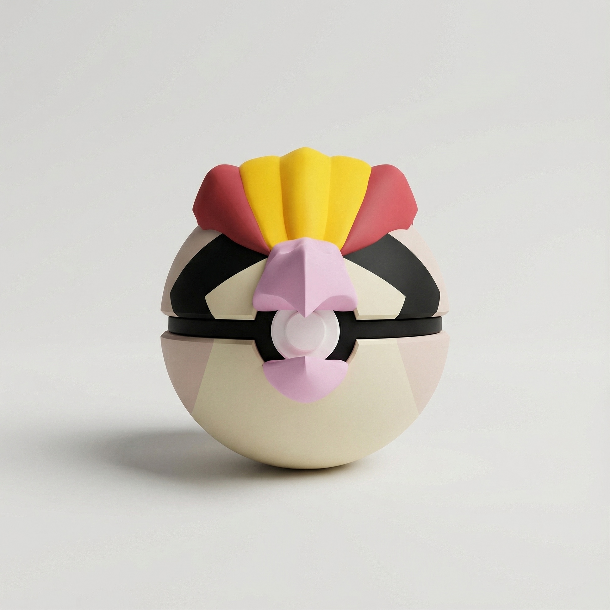 Réplica 3D de Pidgeot en Pokéball