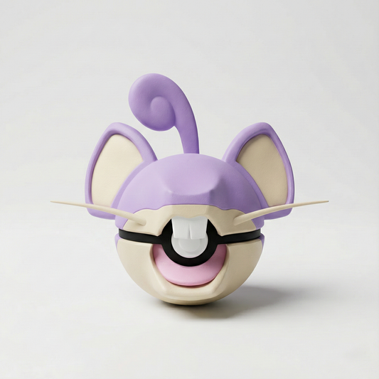 Figura 3D de Rattata tipo normal Gen 1