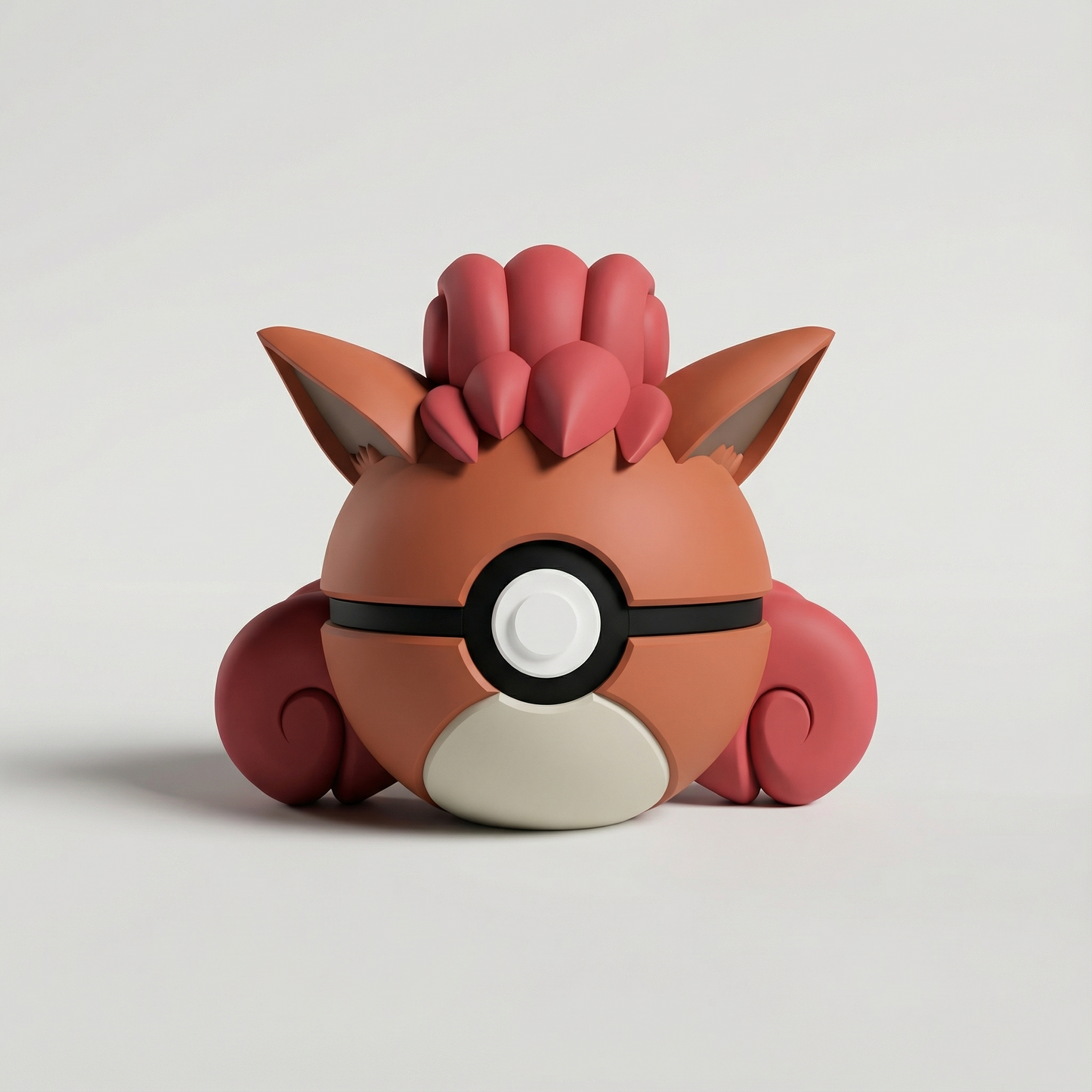Figura 3D de Vulpix tipo fuego Gen 1.