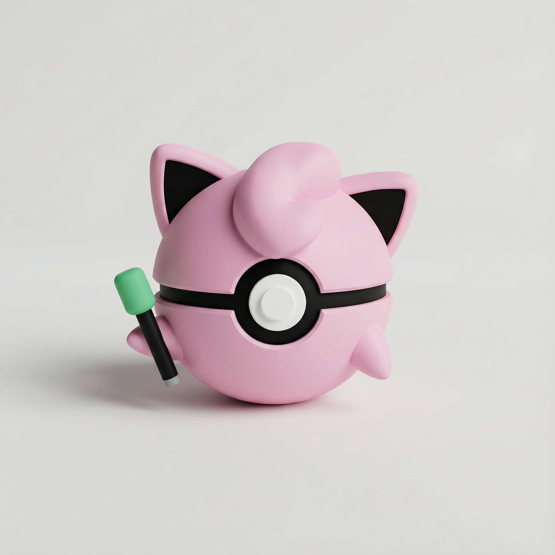 Figura de Jigglypuff rosa impresa en 3D