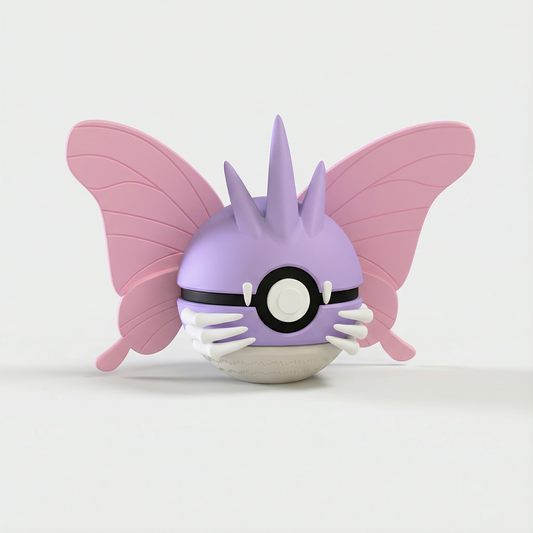Figura 3D de Venomoth tipo Bicho Veneno