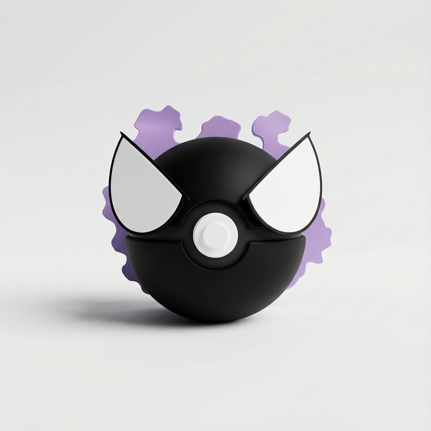 Réplica 3D de Gastly dentro de Pokéball