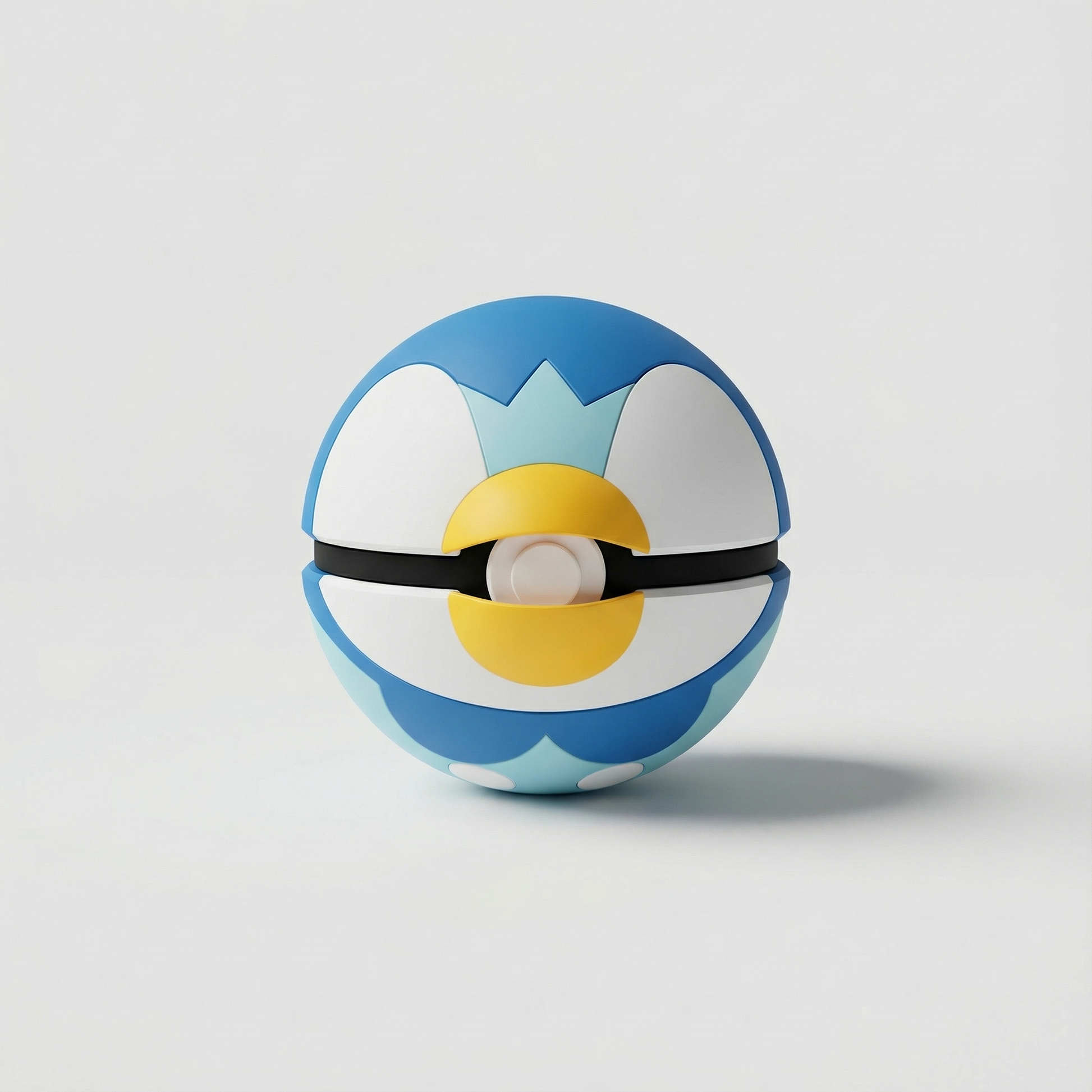 Piplup Pokemon Gen 4 impresión 3D azul