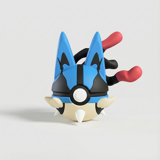 Figura de Mega Lucario impresa en 3D