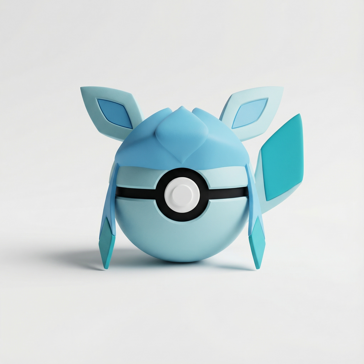 Réplica 3D de Glaceon Pokémon tipo hielo
