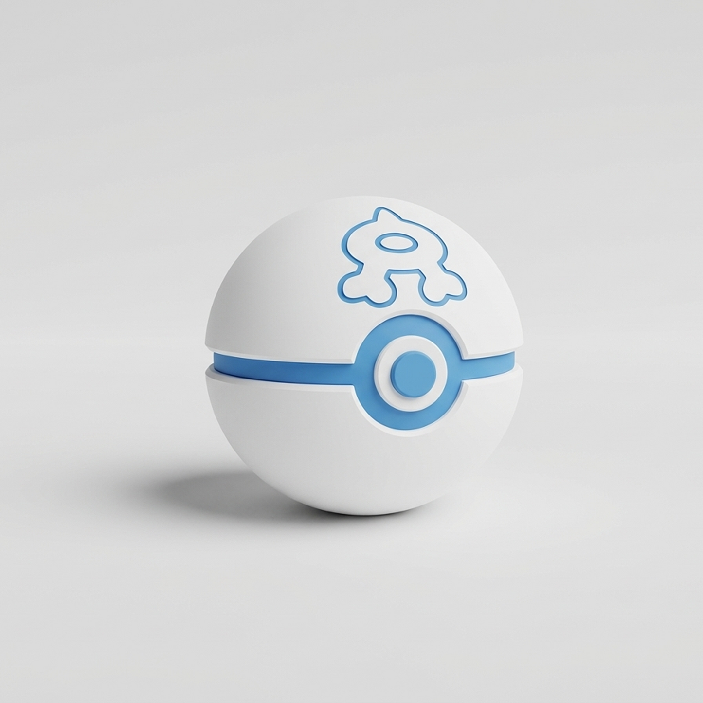 Team Aqua Ball coleccionable impresa en 3D