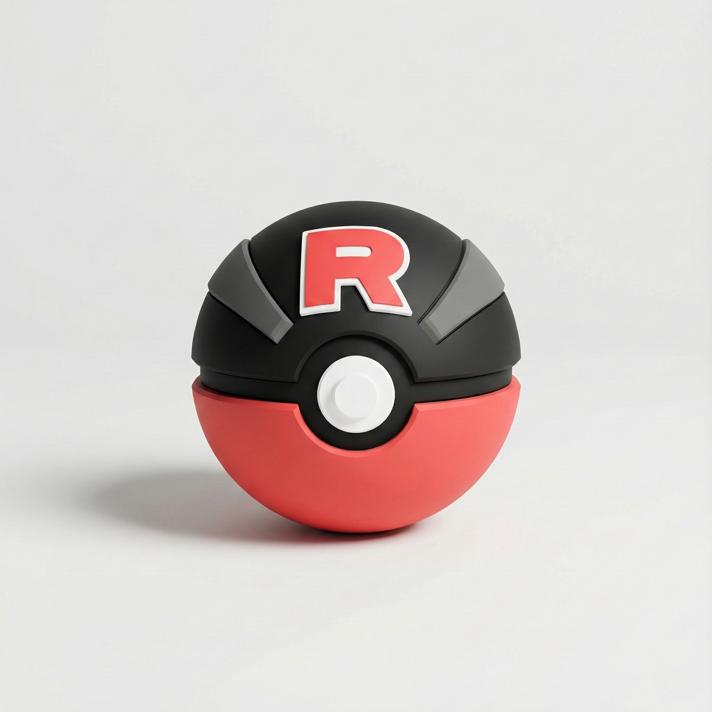 Pokéball Team Rocket negra y roja 3D